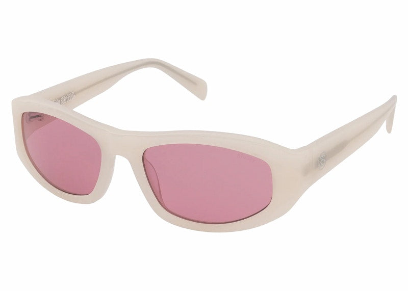 Stussy Landon Sunglasses Cream/Pink Lens