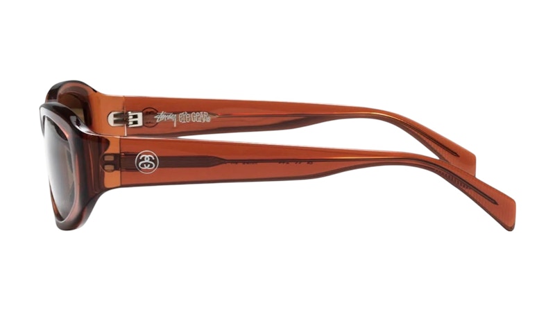 Stussy Landon Sunglasses Dark Brick/Brown Lens