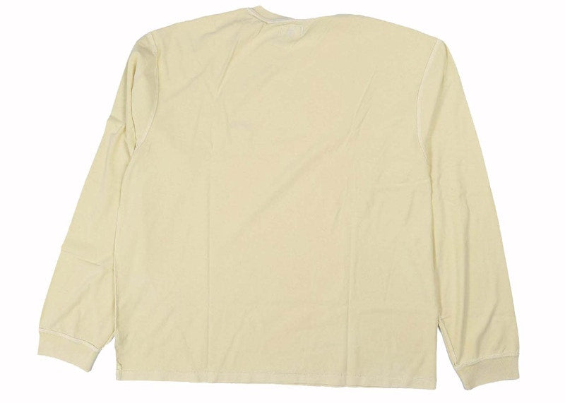 Stussy Lazy Long Sleeve T-shirt Pale Yellow