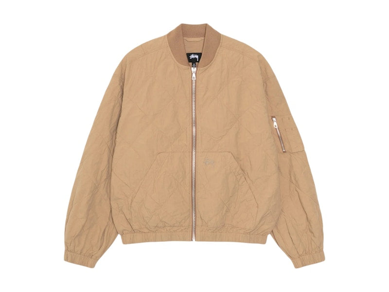 Stussy Lightweight Cotton Bomber Khaki