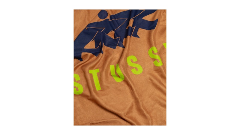 Stussy Linen Surfman Beach Blanket Brown