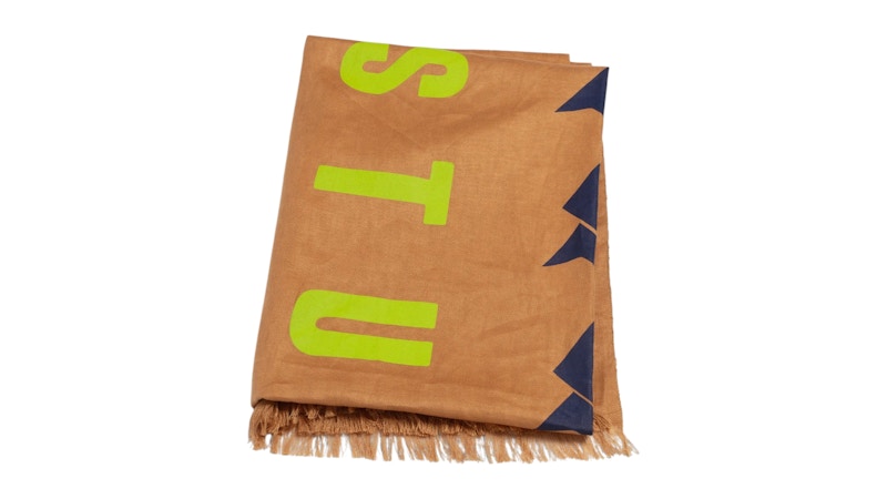 Stussy Linen Surfman Beach Blanket Brown