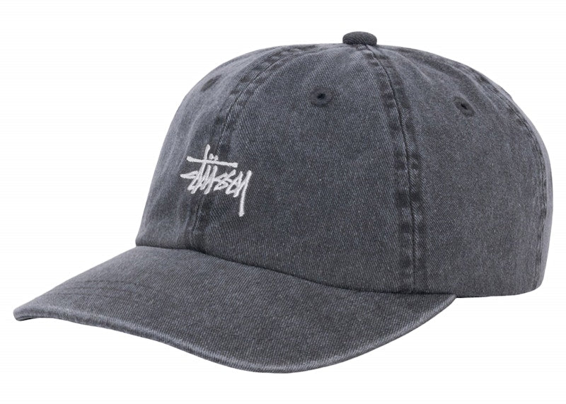 Stussy Low Pro Basic Washed Strapback (SS24) Charcoal