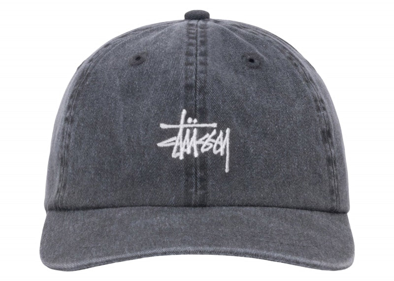 Stussy Low Pro Basic Washed Strapback (SS24) Charcoal