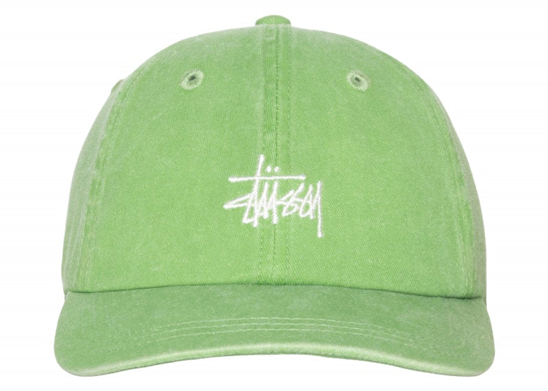 Stussy Low Profile Basic Washed Strapback Brocolli