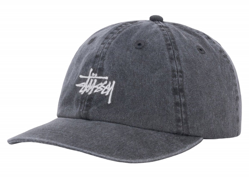 Stussy Low Profile Basic Washed Strapback Charcoal