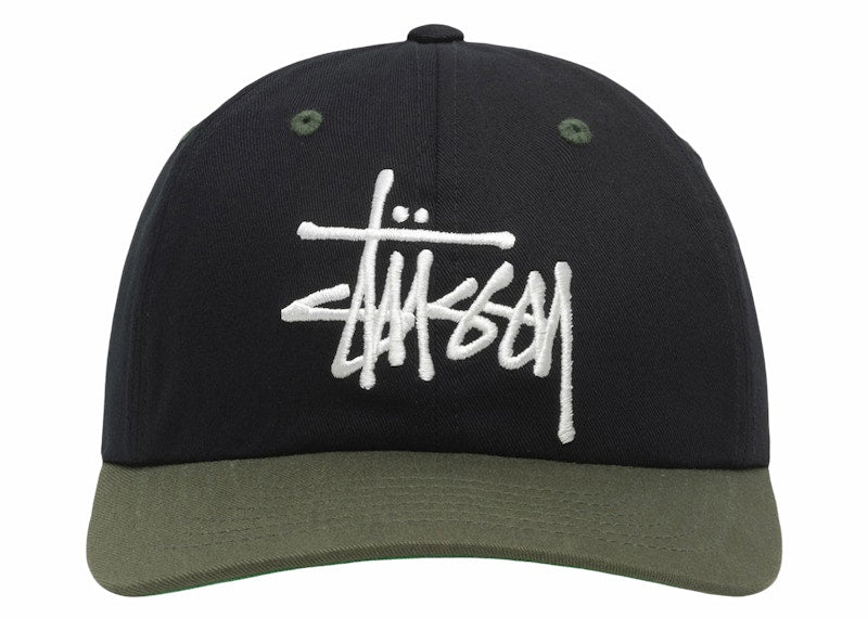 Stussy Low Profile Big Basic Snapback Black