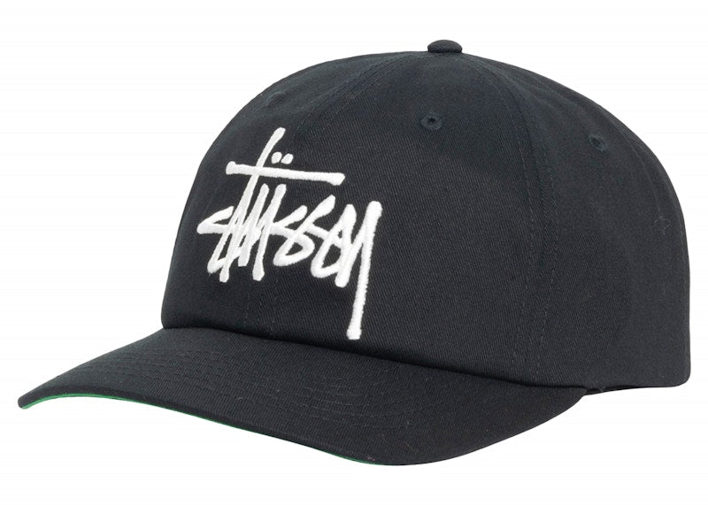 Stussy Low Profile Big Basic Snapback Shadow Black