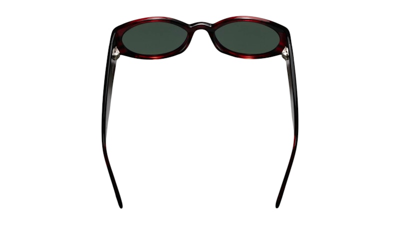 Stussy Luna Sunglasses Dark Red/Green Lens