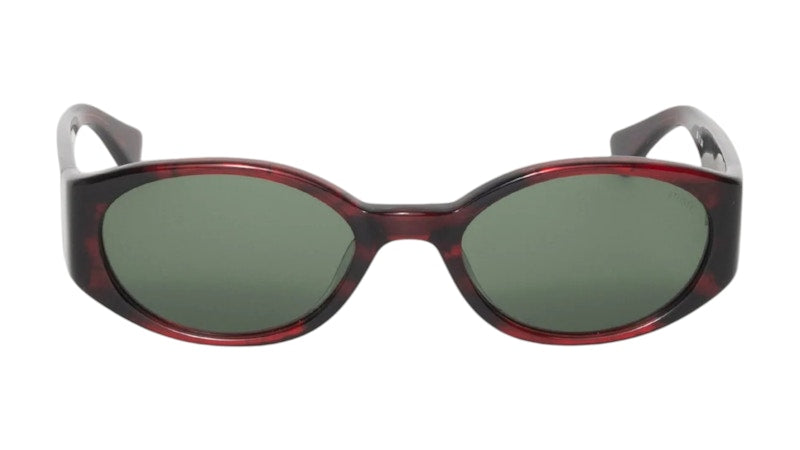 Stussy Luna Sunglasses Dark Red/Green Lens