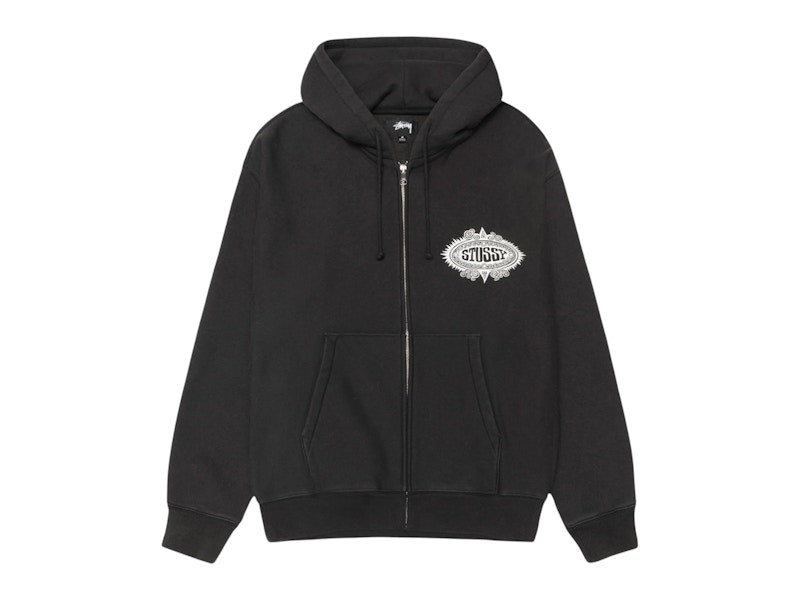 Stussy Mantra Zip Hoodie Black