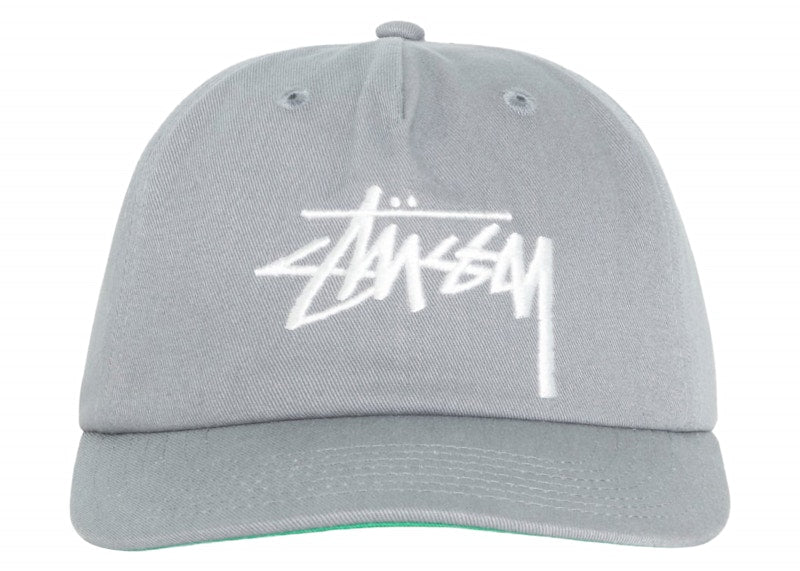 Stussy Mid-Depth Big Stock Snapback Gunmetal
