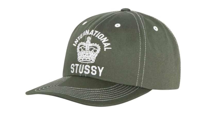 Stussy Mid-Depth International Crown Strapback Dark Olive