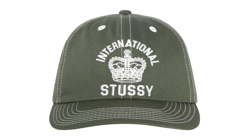 Stussy Mid-Depth International Crown Strapback Dark Olive