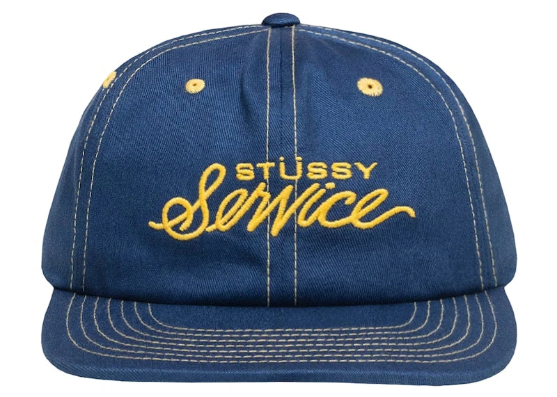 Stussy Mid Depth Service Strapback Navy
