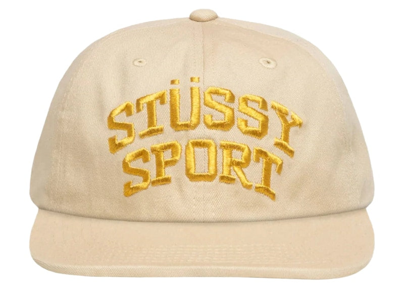 Stussy Mid Depth Sport Snapback Natural/Gold