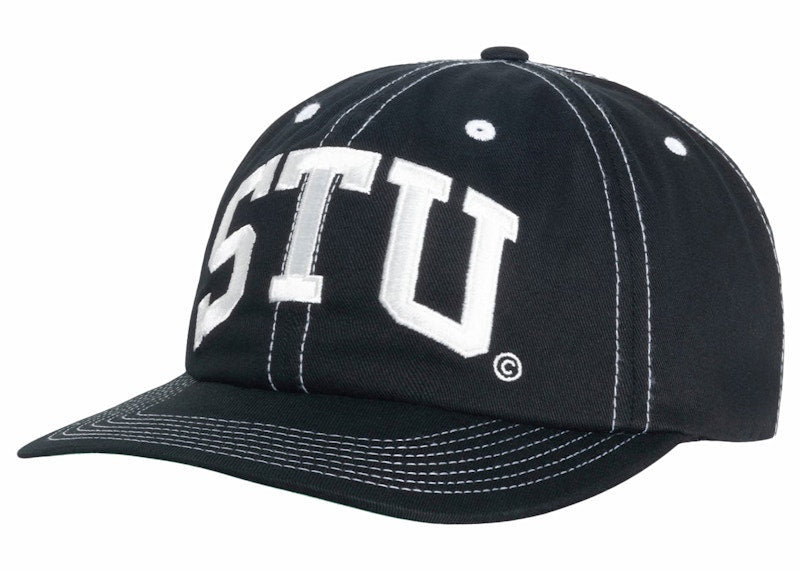Stussy Mid-Depth Stu Arch Strapback Black