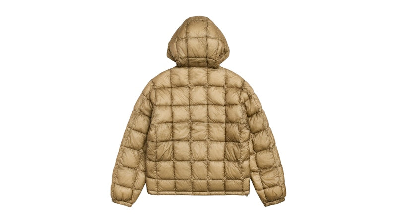 Stussy Midweight Hooded Puffer Jacket Khaki