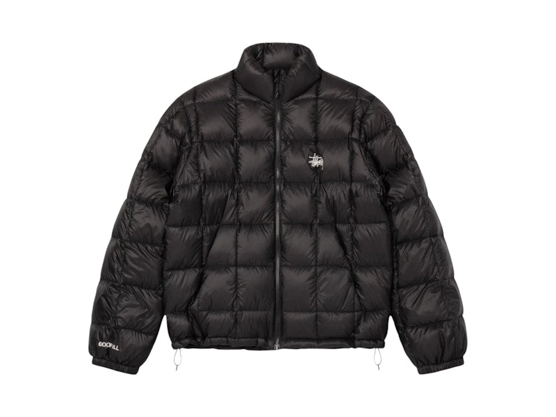 Stussy Midweight Puffer Jacket Black Classic Fit