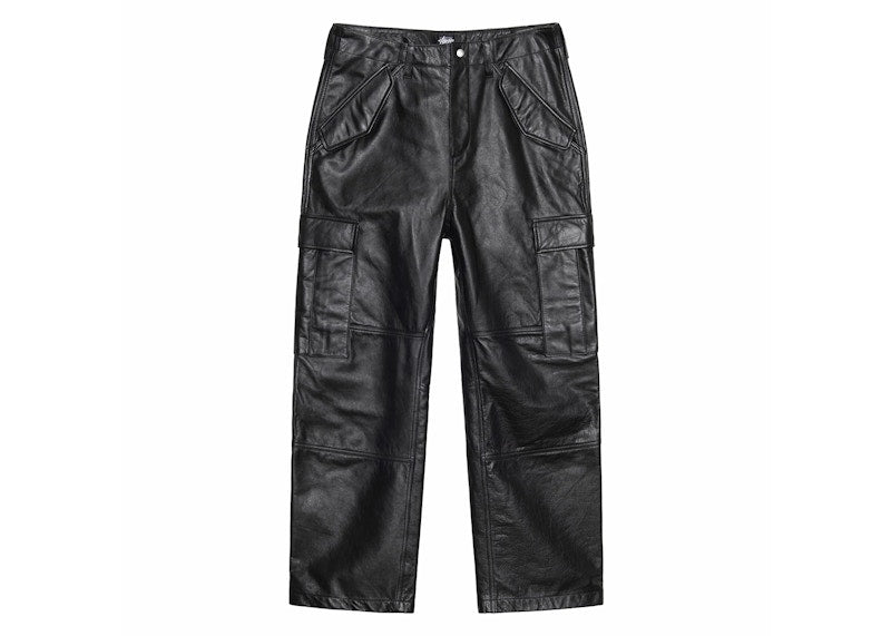 Stussy Military Cargo Leather Pant Black