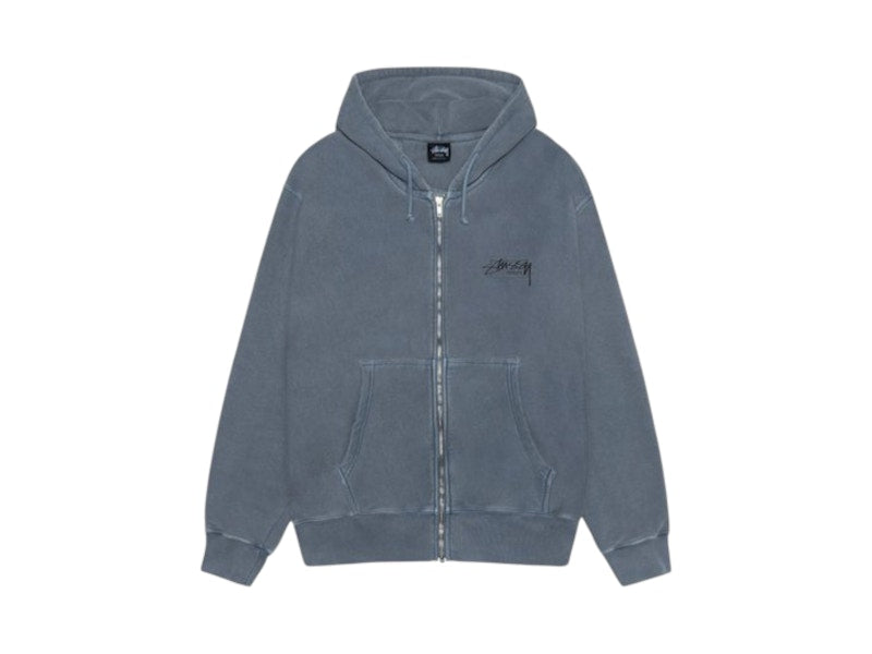 Stussy Modern Age Pigment Dyed Zip Hoodie Navy