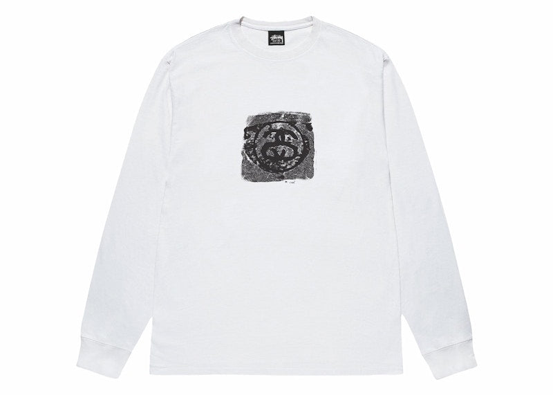 Stussy Mono L/S Tee White