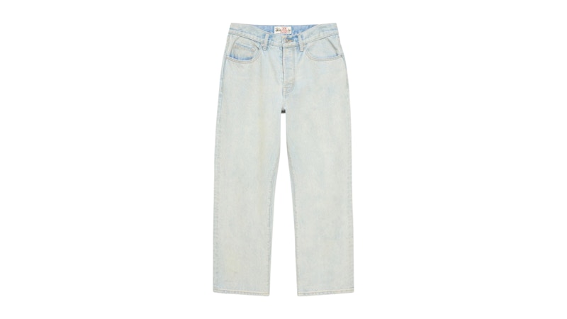 Stussy New Classic Pigment Coated Denim Jean Light Wash