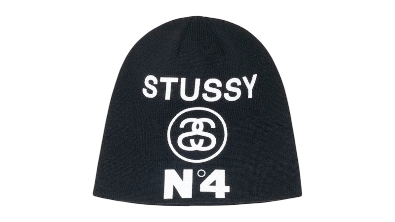 Stussy Number 4 Skullcap Beanie Black