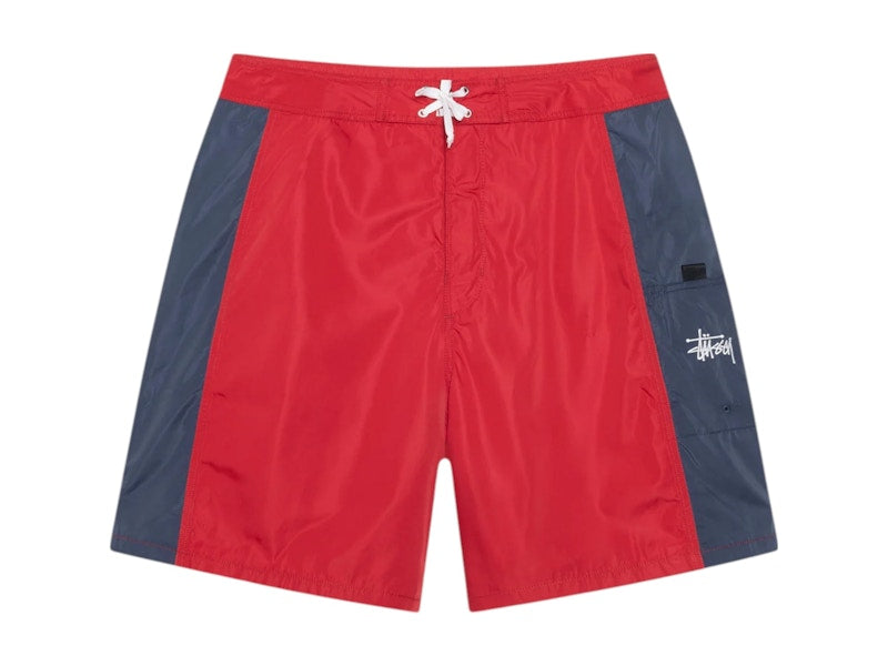 Stussy Paneled Board Short Red