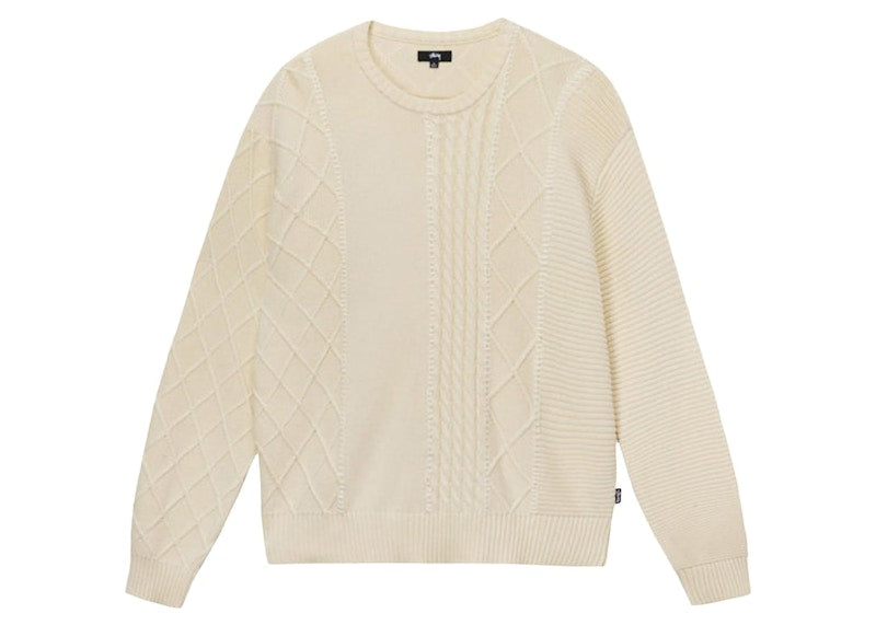 Stussy Patchwork Sweater Natural