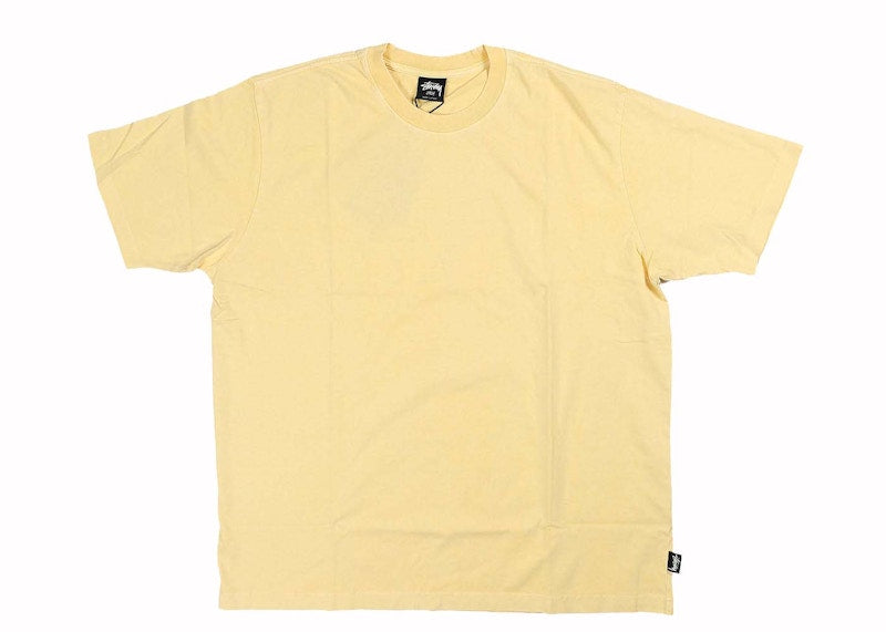 Stussy Pigment Dyed Crew Light Yellow