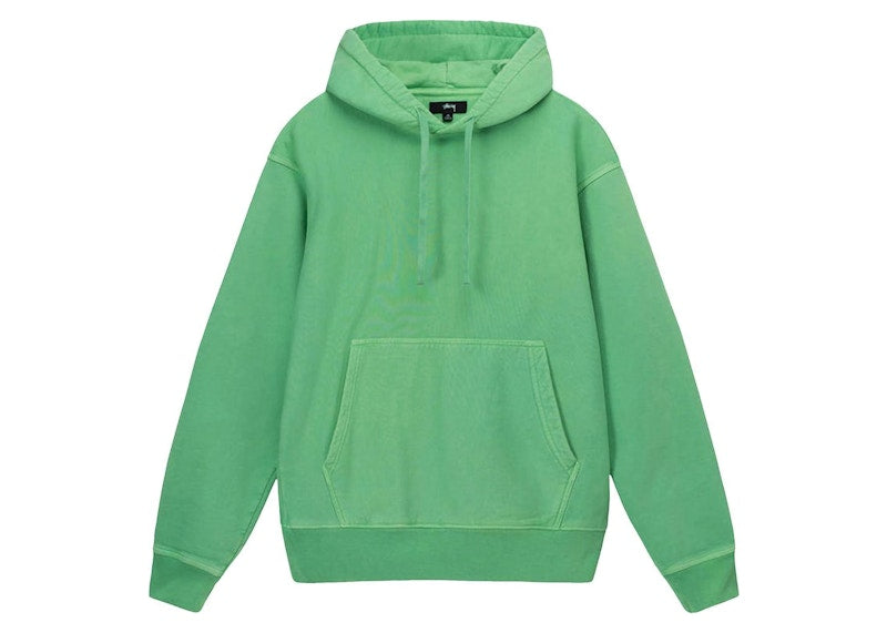 Stussy Pigment Dyed Fleece Hoodie Green