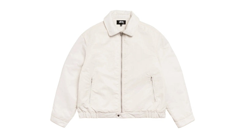 Stussy Pile Lined Zip Jacket Bone