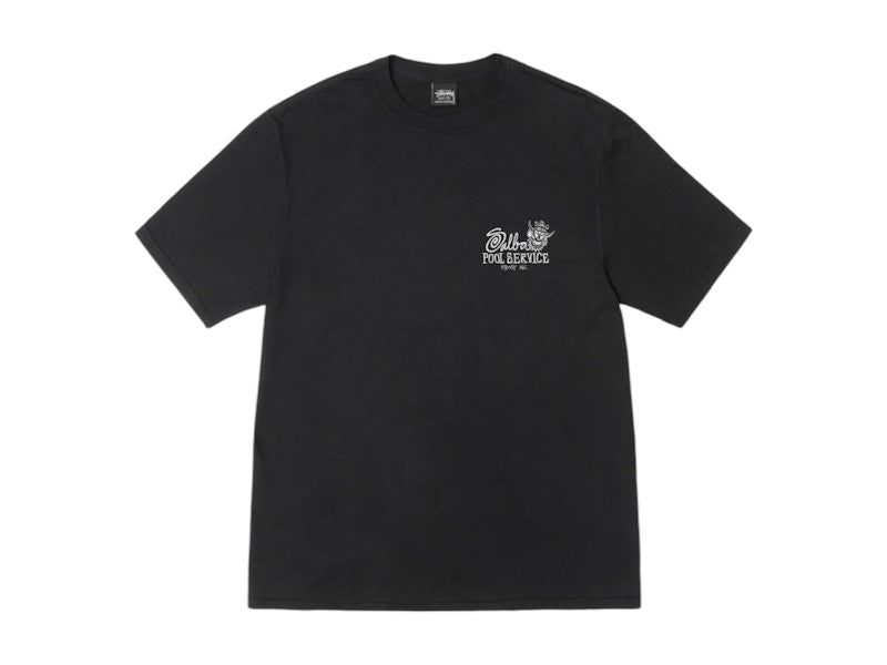 Stussy Pool Service Pigment Dyed Tee Black