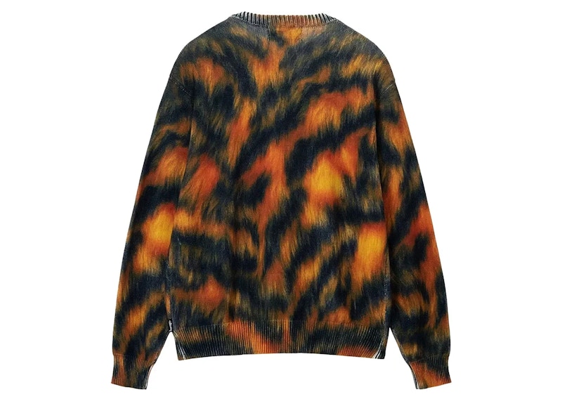 Stussy Printed Fur Sweater Tiger