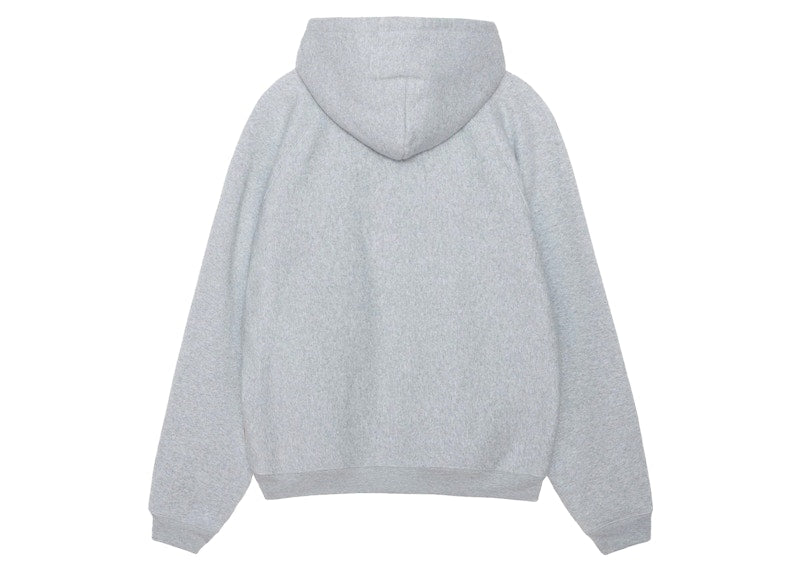 Stussy Raglan Zip Hoodie Grey Heather
