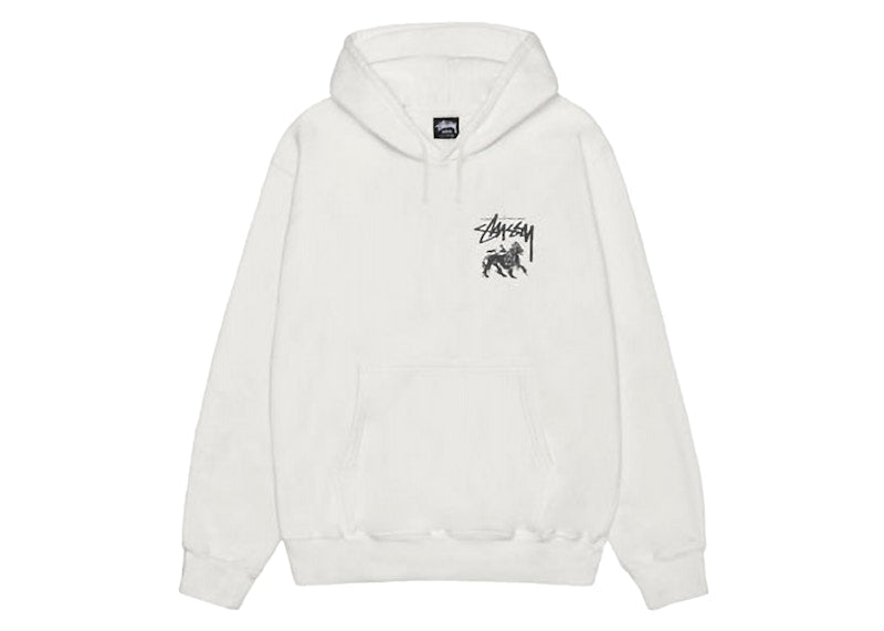 Stussy Rasta Lion Pigment Dyed Hoodie Natural