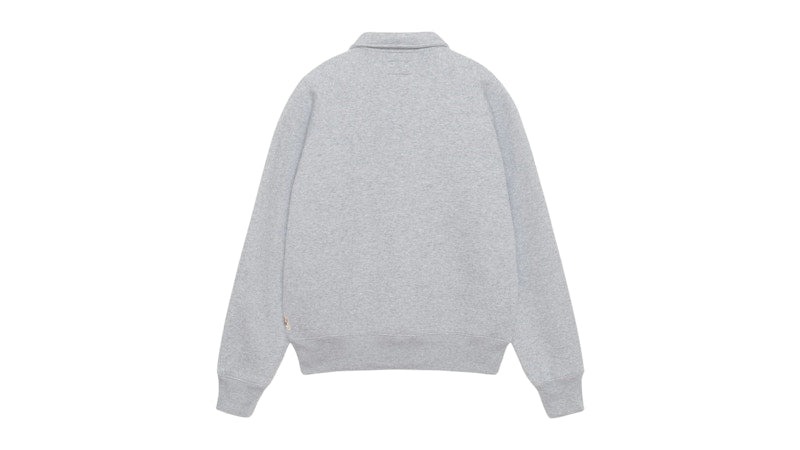 Stussy Relaxed Half Zip Grey Heather
