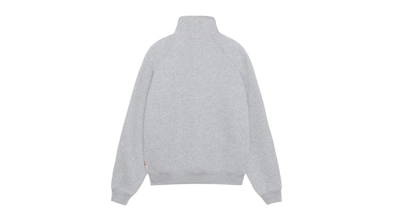 Stussy Relaxed Half Zip Sweatshirt Grey Heather