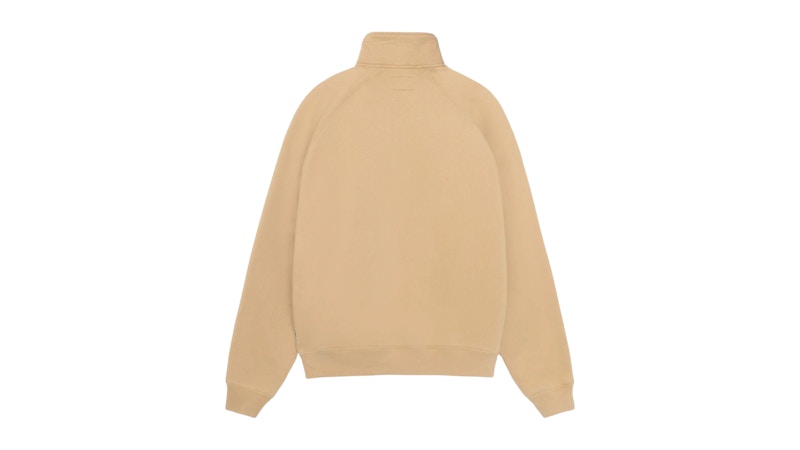 Stussy Relaxed Half Zip Sweatshirt Khaki