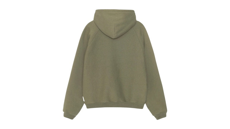 Stussy Relaxed Zip Hoodie Olive