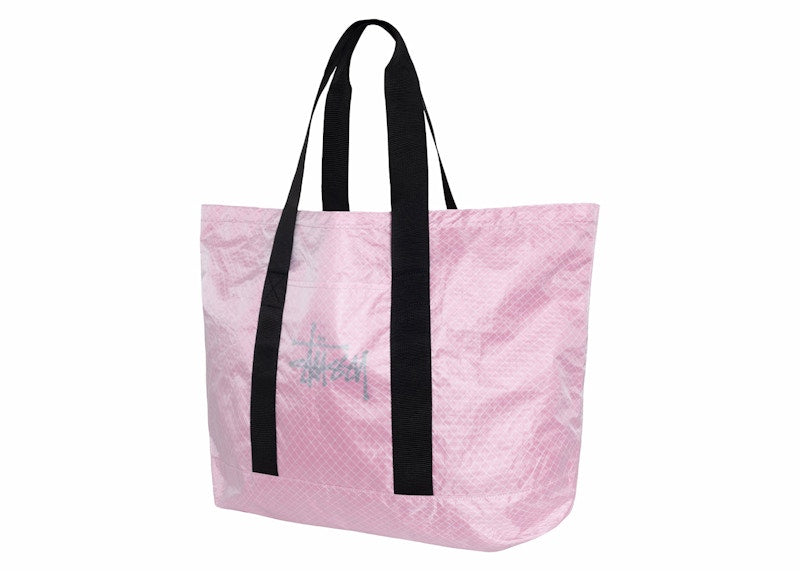 Stussy Ripstop Overlay Extra Large Tote Bag Hot Pink