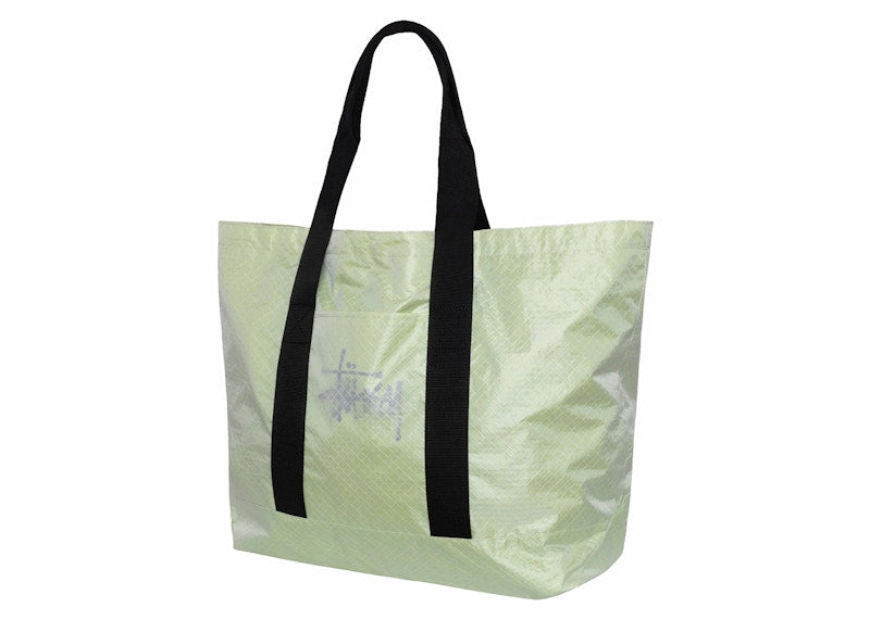 Stussy Ripstop Overlay Extra Large Tote Bag Lime
