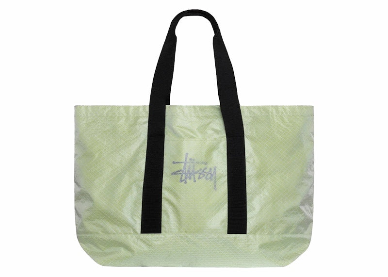 Stussy Ripstop Overlay Extra Large Tote Bag Lime