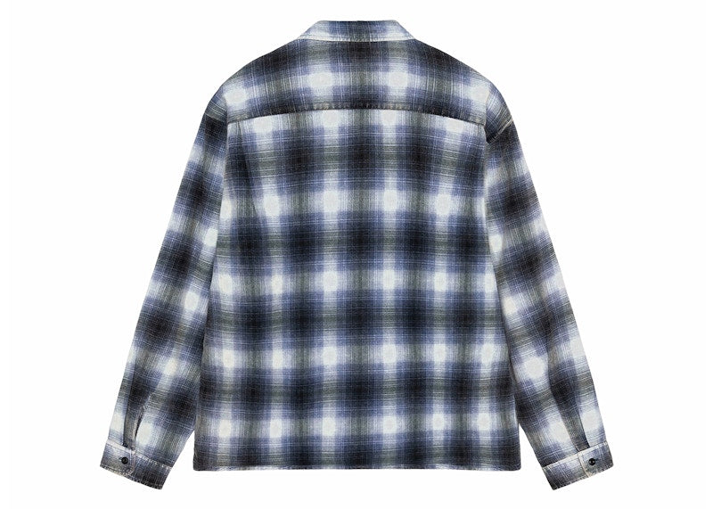 Stussy Rocco Flannel Plaid Shirt Blue