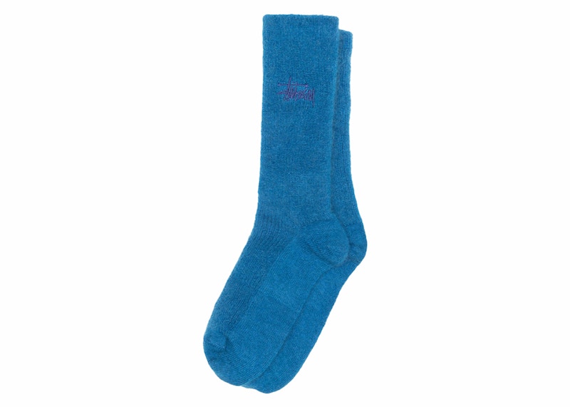 Stussy Shaggy Mohair Sock Dark Royal