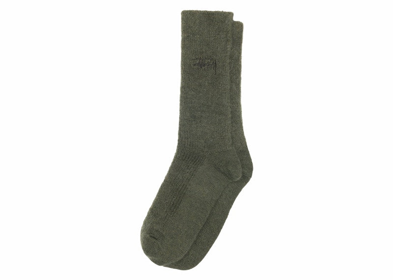 Stussy Shaggy Mohair Sock Forest