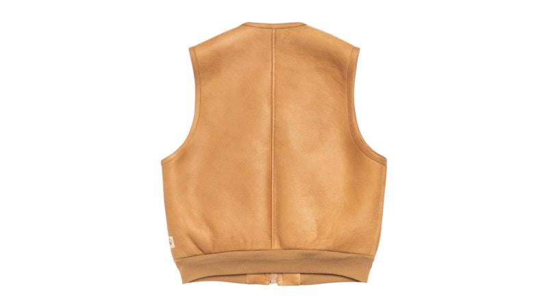Stussy Shearling Vest Tan