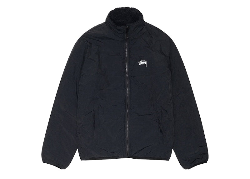 Stussy Sherpa Reversible Jacket Black
