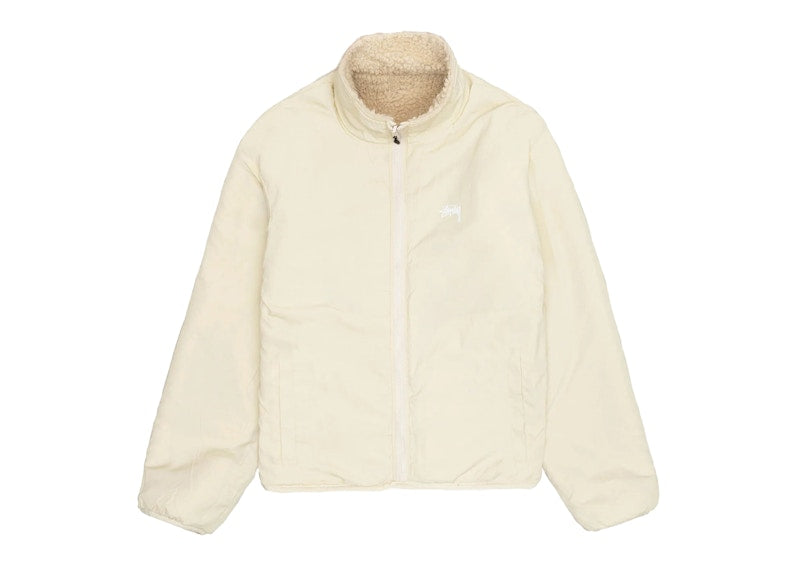 Stussy Sherpa Reversible Jacket Natural